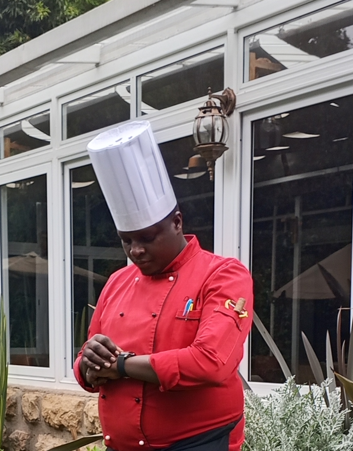 Chef Ben preparing food